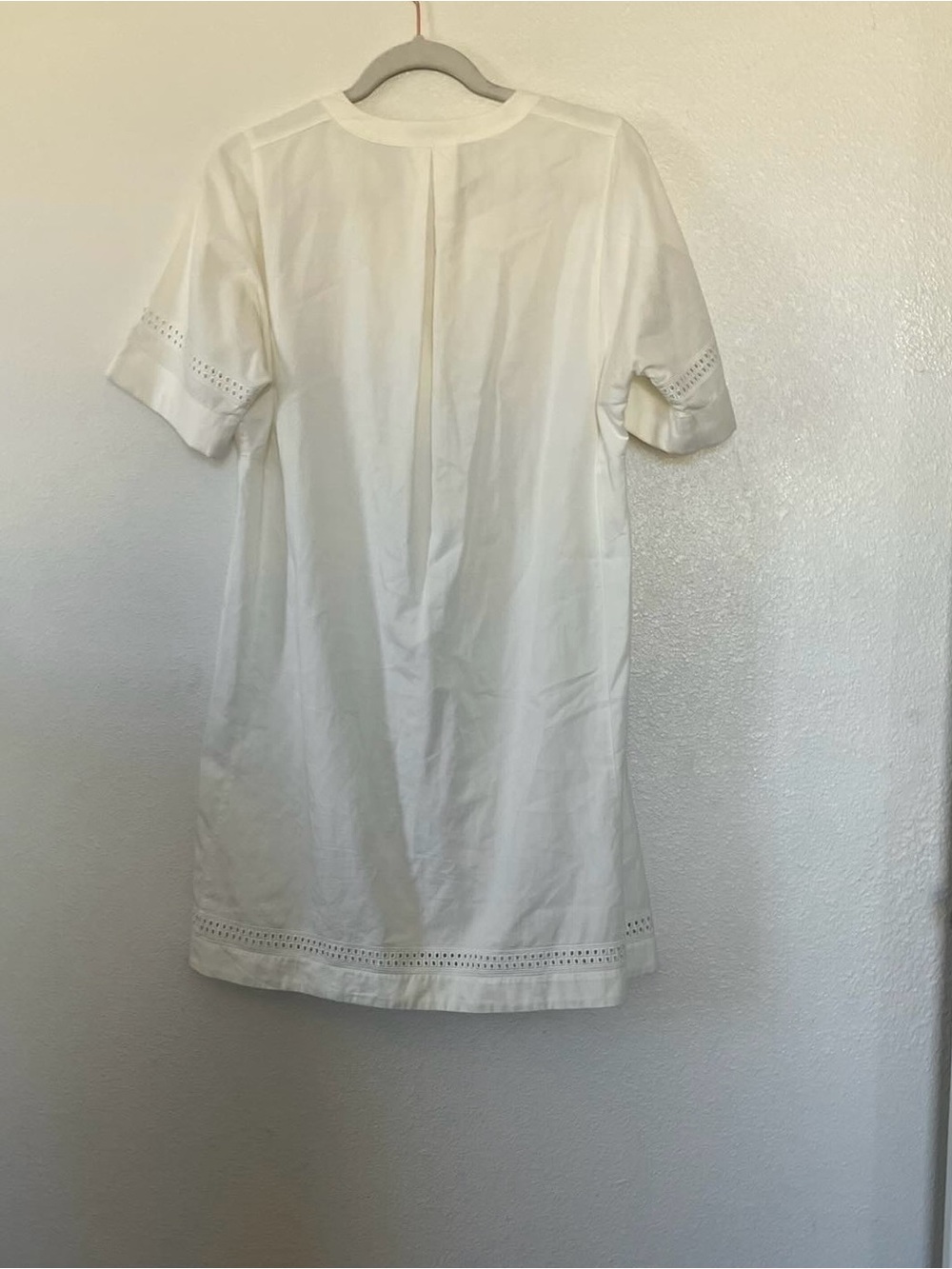 Madewell X Daryl K Lace Up Dress Beverly White Cotton Shift XS Oversized $158 - Picture 4 of 6